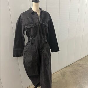 Target Women's Dark Gray Denim Overalls